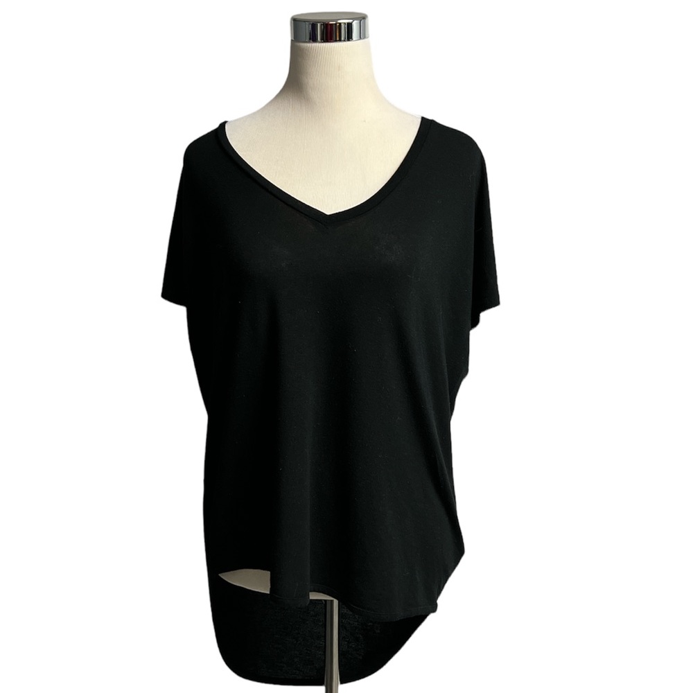 Express women v neck black blouse